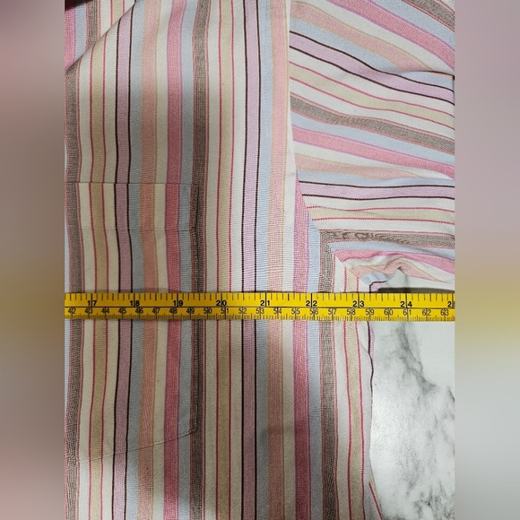 Ted Baker Long Sleeve Dress Shirt Pastel Striped 16 Large - Picture 7 of 8